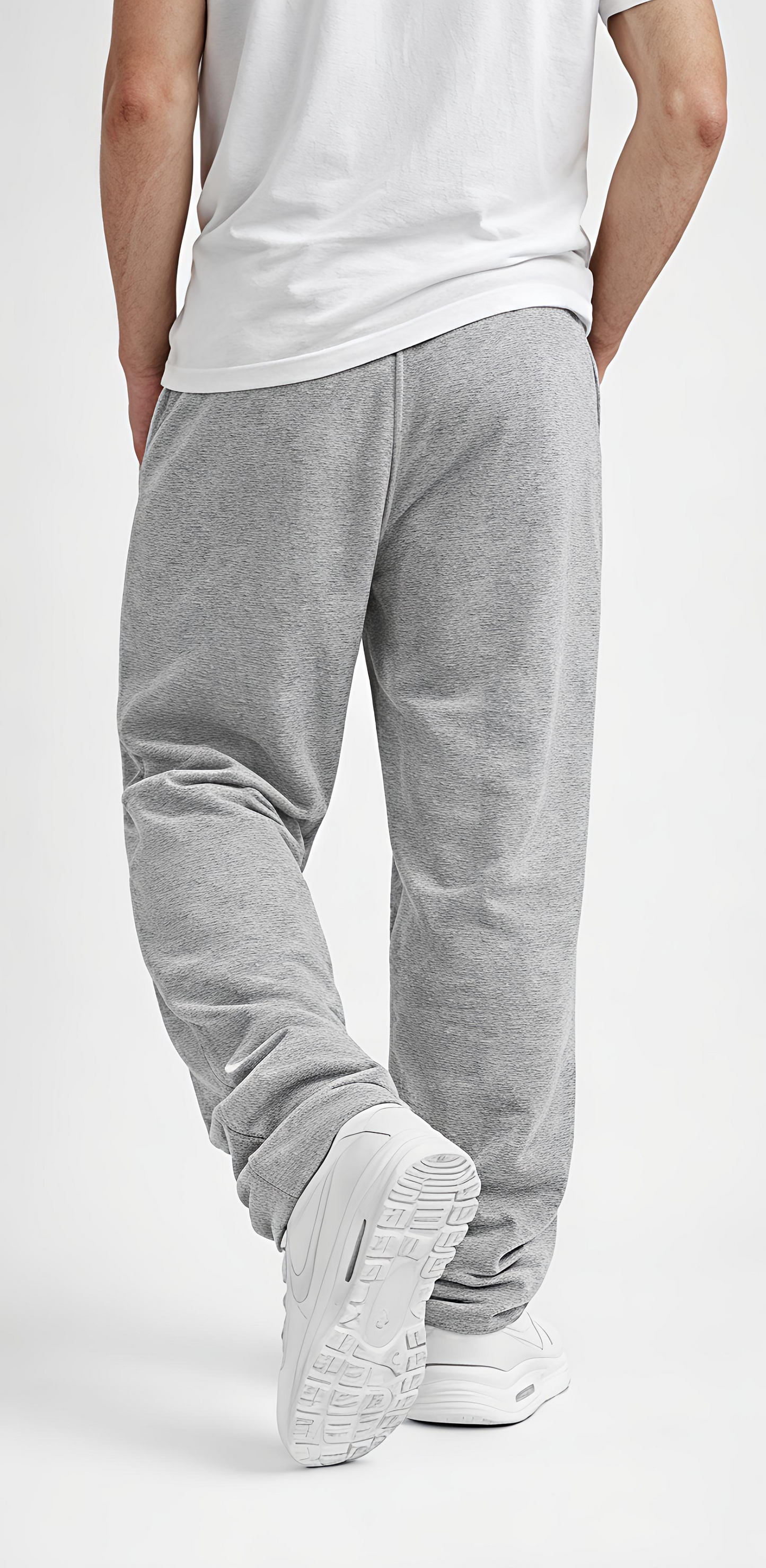 Grey Fleece Joggers – Relaxed Fit