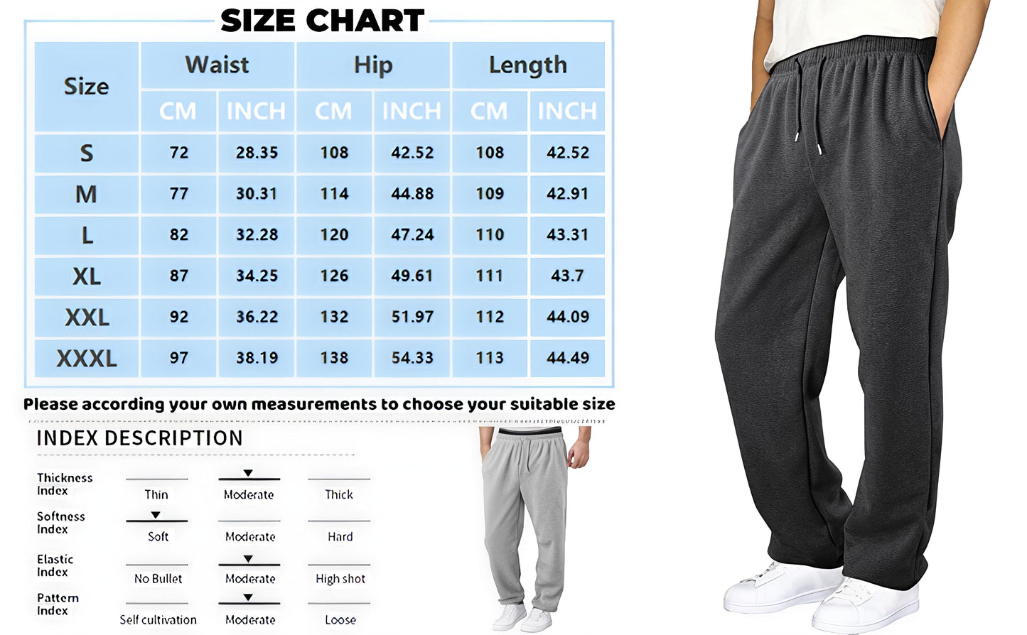 Grey Fleece Joggers – Relaxed Fit